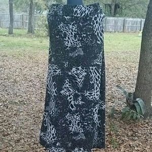 Animal Print Maxi Skirt